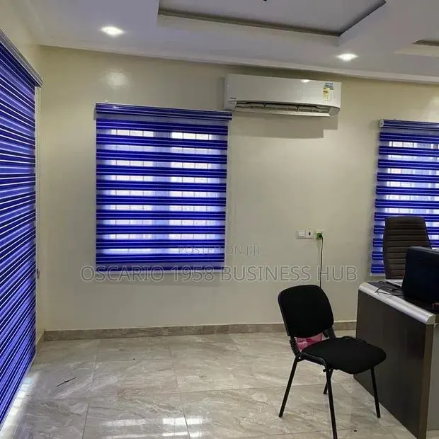 Deep Blue Window Blinds · Photo 1