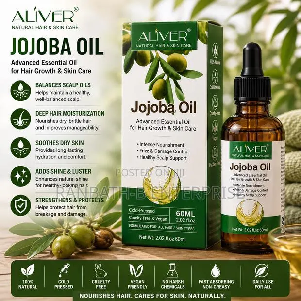 ALIVER Cold-Pressed Jojoba Oil 60ml · Photo 1