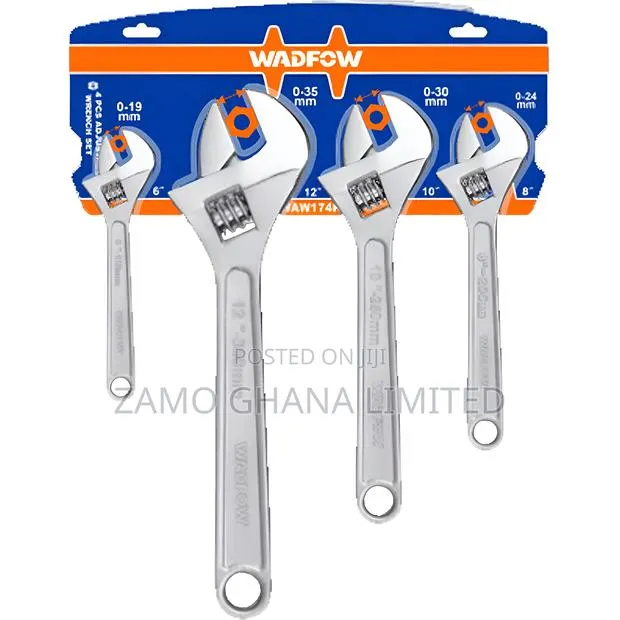 4 PCS Adjustable Wrench Set - Waw174k · Photo 1