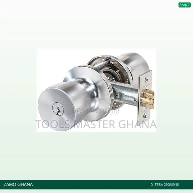 Tesa Knob Lock 3900 60/70 Bola Nickel - Tesa-3900u0ns · Photo 1