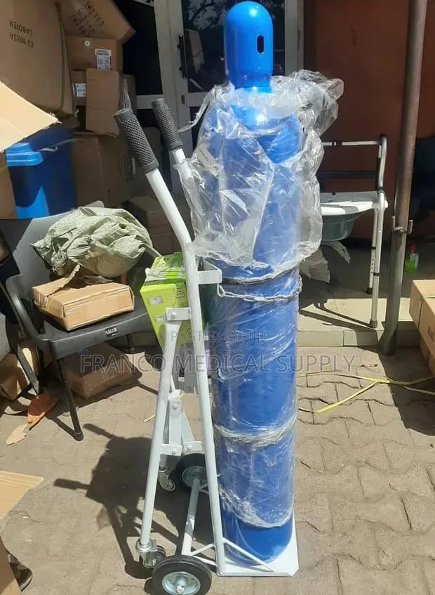 Oxygen Cylinder 40 L With Flowmeter and Trolley · Photo 1
