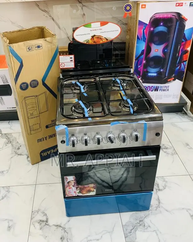 Brand New Ferre 60x60cm 4 Burner Freestanding Gas Cooker(Gray) · Photo 1
