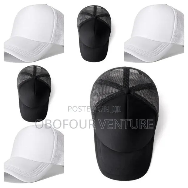 Mens Half Mesh Adjustable Trucker Cap Baseball Hat · Photo 1