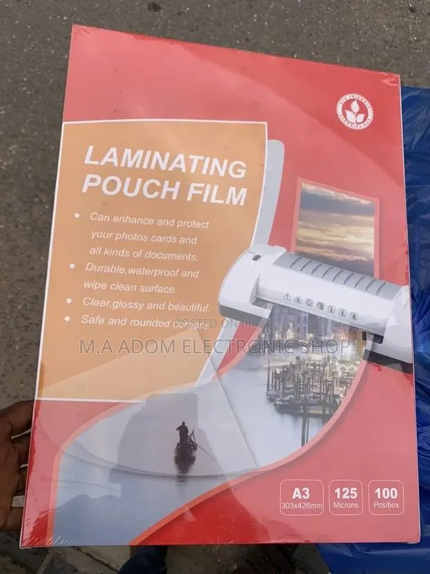 Original A3 Laminating Film Pouches - 100 Pouches · Photo 1