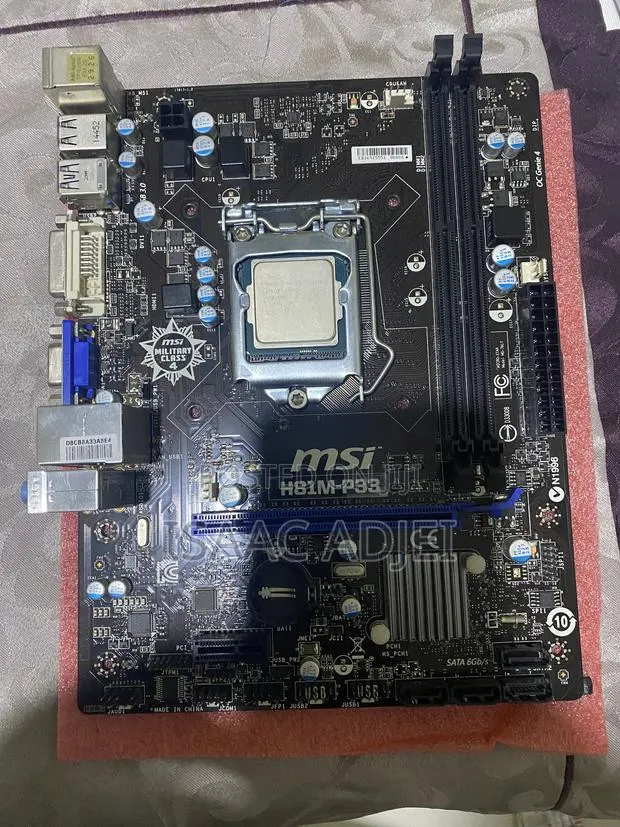 Msi H81m-P33 Motherboard With Intel Pentium G3240 · Photo 1