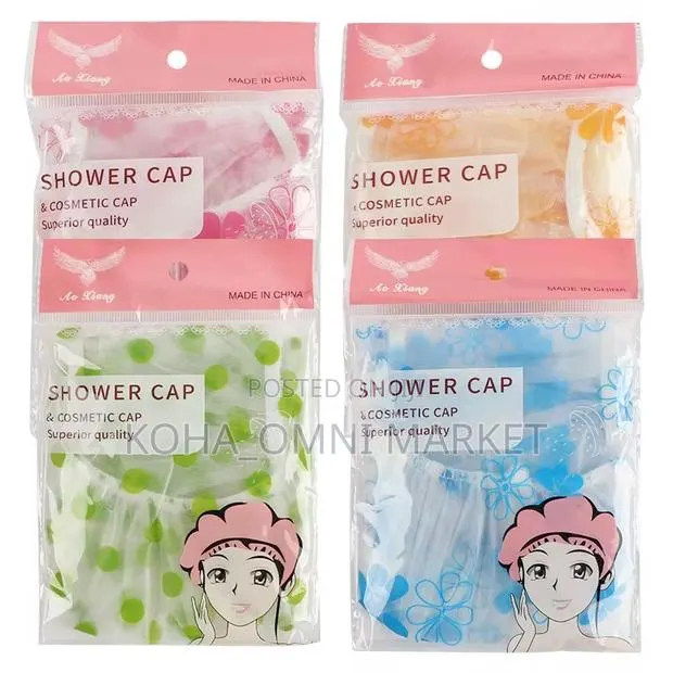 4pcs Reusable Shower Caps · Photo 1
