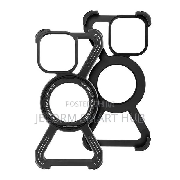 Titanium With Ring Stand for iPhone 16 Pro Max (6,9′′) – Black · Photo 1