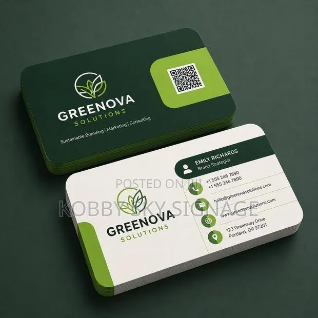 Business Card Design – Front Back Visiting Cards, Ghana · Photo 1