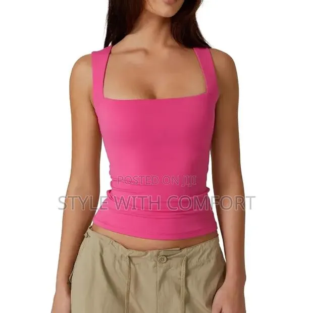 Square Neck Ladies Top. Luxury Fabric. Double Layered. · Photo 4
