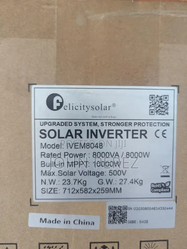 8kw Felicity Hybrid Inverter · Photo 1