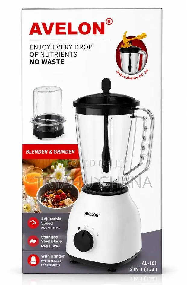 Buy Affordable Avelon 2 in 1 Electric Blender 1.5l 1250w Online · Photo 1