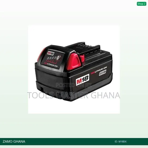 Battery 18v 3a Lithium-Ion - M18bx · Photo 1