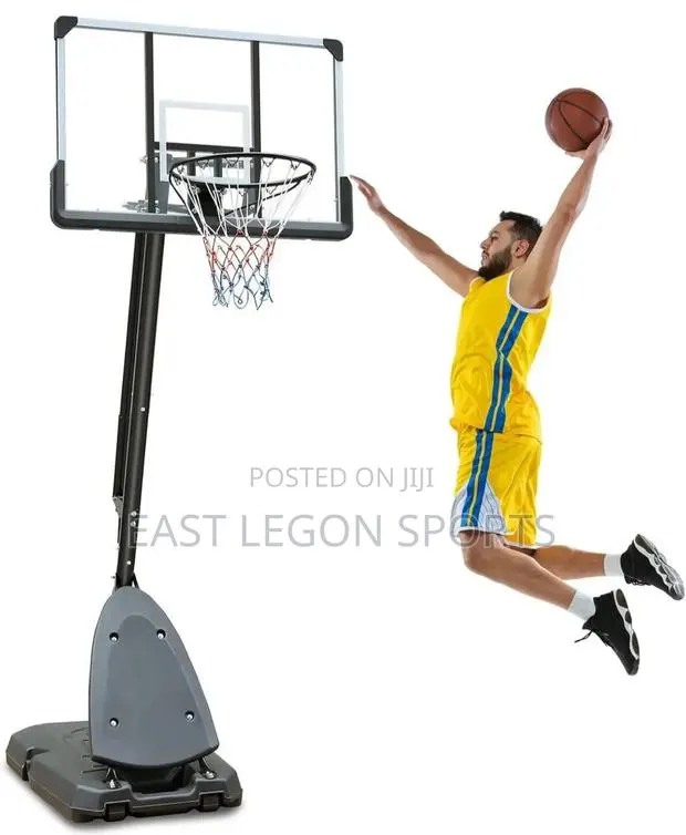 2 in 1 Basketball Hoop and Netball Stand Convert 10ft · Photo 1