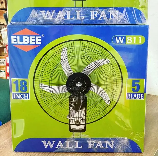 5blade Elbee Wall Fan 18" · Photo 1