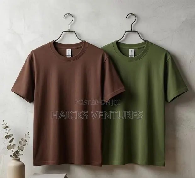 Pure Cotton Round Neck T.Shirts · Photo 1