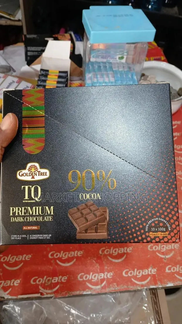 Golden Tree TQ Dark Chocolate 90% Cocoa 100gx10 · Photo 1