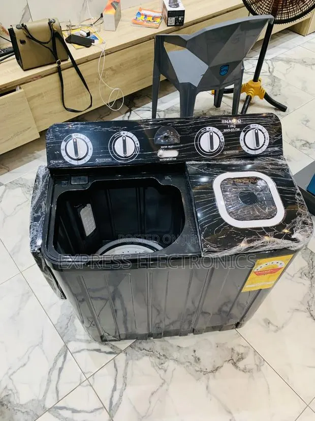 Call for the New Nasco WM Black 7kg Topload Twintub Semi Automatic · Photo 1