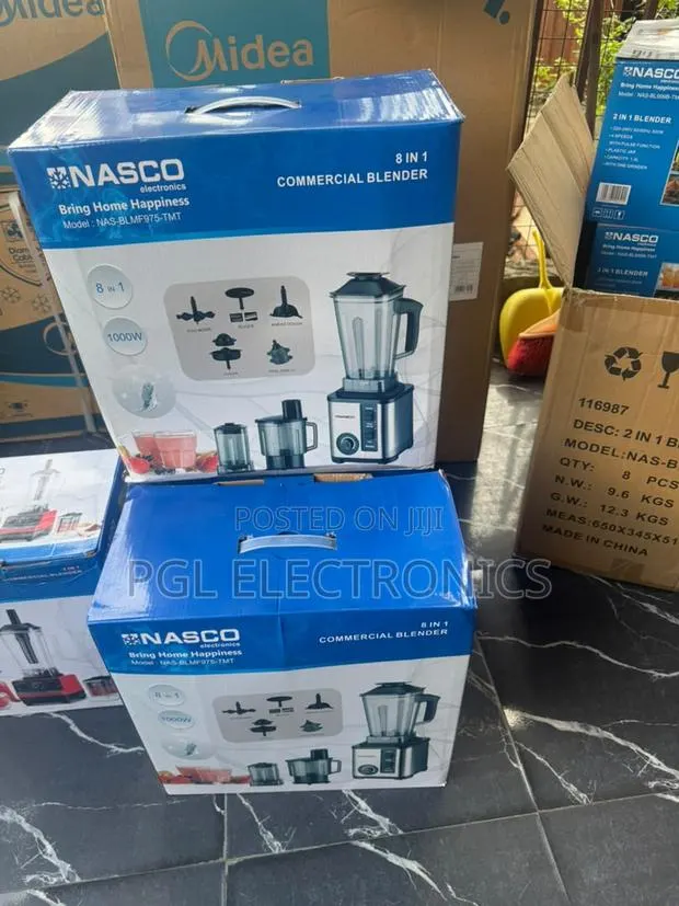 NASCO 2-Liters 1000w Commercial BLENDER 8 IN 1 SILVER · Photo 1