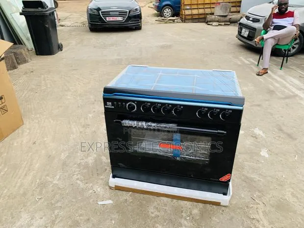 Nasco NASGC-LME90B Gas Cooker - 5 Burner Oven Rotisserie Grill · Photo 1