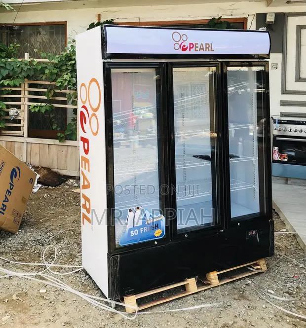 Durable Build Pearl PVC-150 3 Door Beverage Cooler. · Photo 1