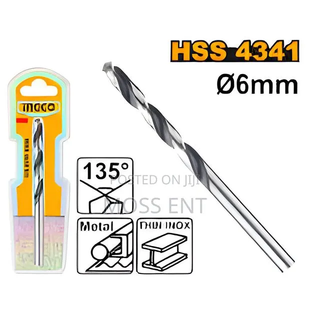 4341 HSS Drill Bit 6mm C600 - DBT · Photo 1