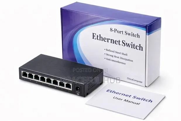 Ethernet Switch (8-Ports Switch) · Photo 1
