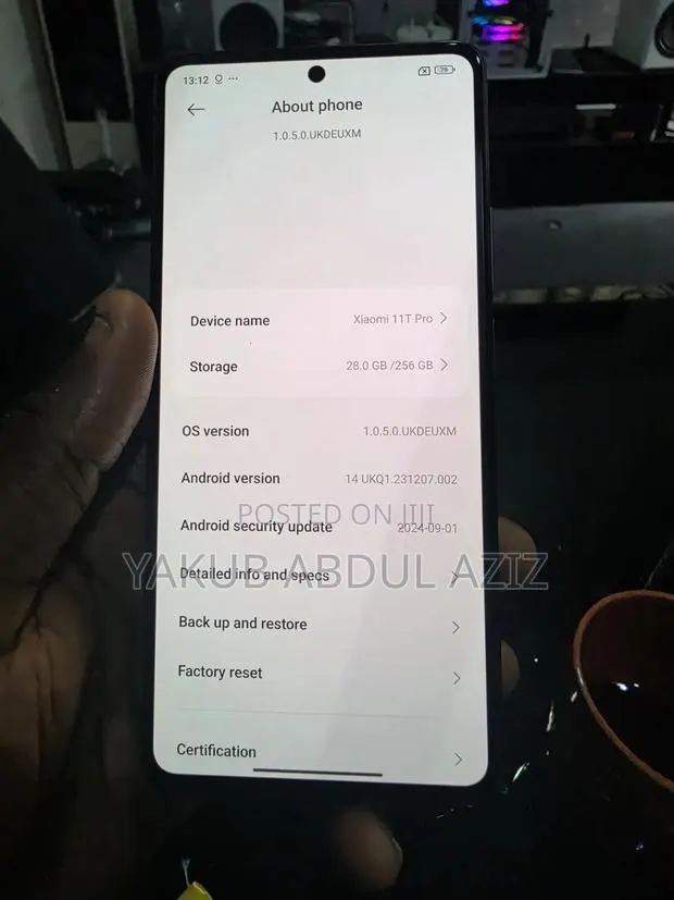 Xiaomi 11T Pro 256 GB Black · Photo 1