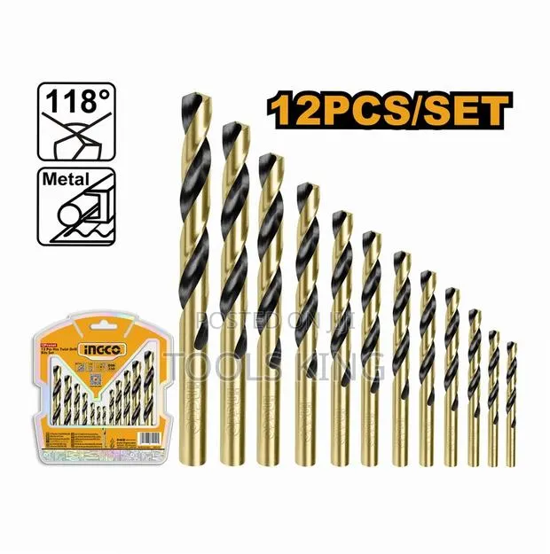 12 PCS HSS Twist Drill Bits - Akdb1125 · Photo 1