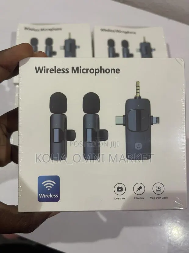 3-in-1 Wireless Microphone for Camera, iPhone, Android · Photo 1