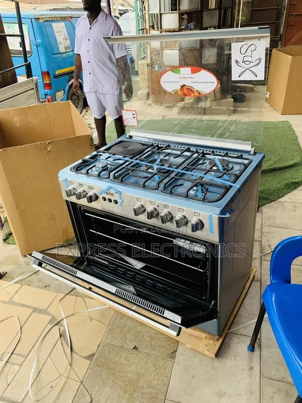 Lovely New Gas Electric Cooker Oven Rotisserie 4-1 60/90. · Photo 1