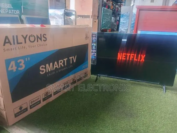 Ailyons 43′′ Smart LED TV – Modern Design, Sharp Display Great Viewing · Photo 1