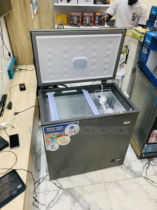 Lovely New Dark Grey Chest Freezer Nas-200fl Single Door Nasco · Photo 1