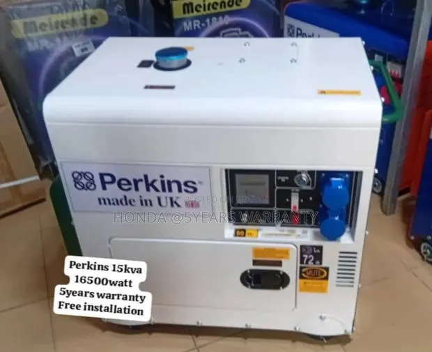 Power Dazzle White Green Perkins 15kva 16500watt Generator · Photo 1