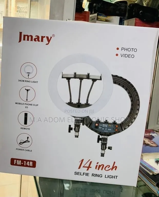 Lovely Design Jmary 14 Inch Photo and Vidoe Selfie Ringlight · Photo 1