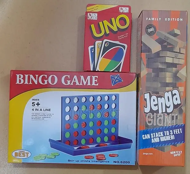 4 in a Row Bingo + Jenga + Uno · Photo 1