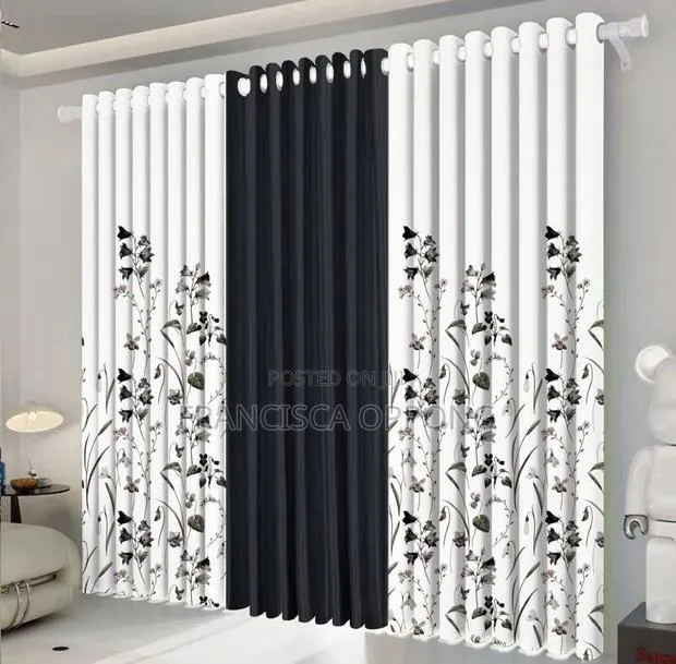 Outstanding 3 in 1 Curtains (Available in Colors) · Photo 1