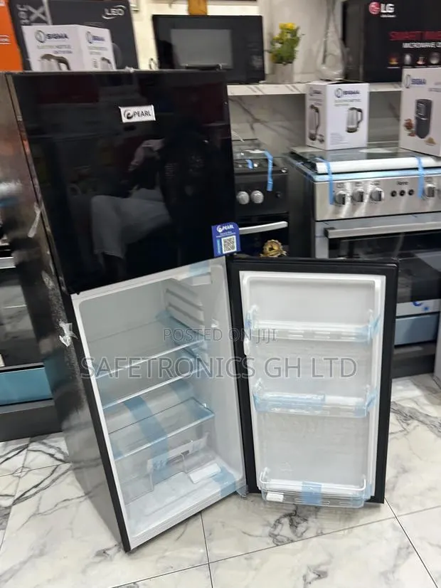Kindly Buy Black Glass 2 Doors Top Freezer Pearl Refrigerator · Photo 1