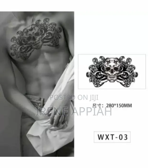 Semi Permanent Front and Back Tattoos