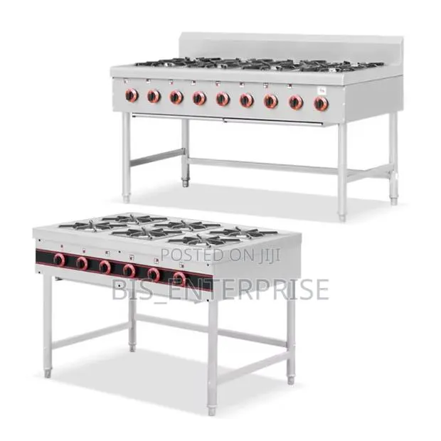 Commercial Stainless Steel 6 Burner Gas Stove · Photo 1