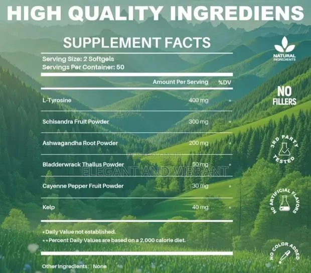 Thyroid Health Sup, Mood, Energy, Digestive Health Balance, Lodine. · Photo 3