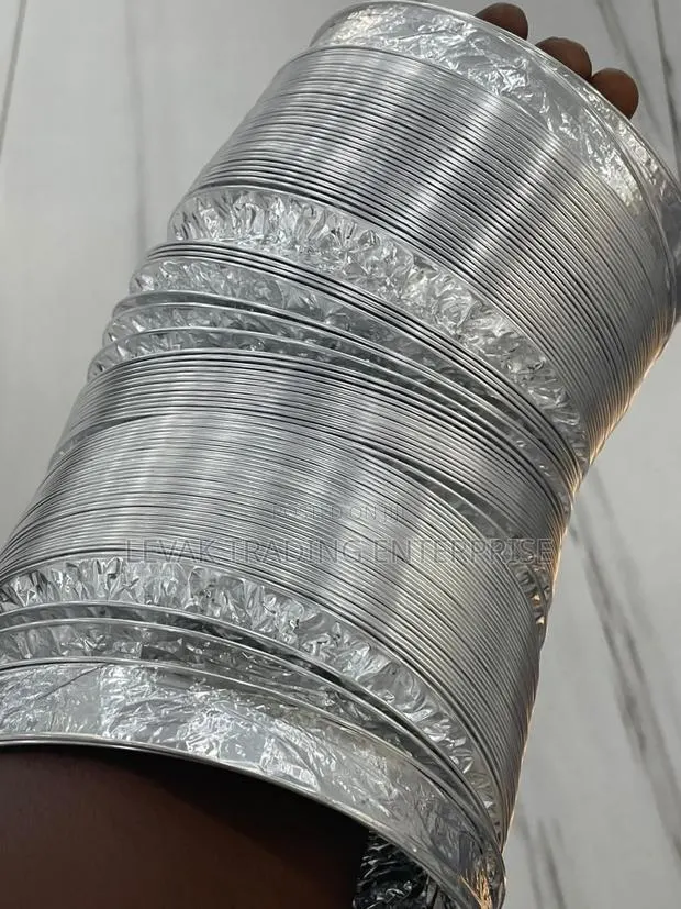 4” Ventilation Duct Kit, Flexible Aluminum Duct,