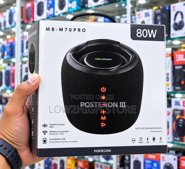 Maxbest MB-M70 Pro Posteron III 80W Bluetooth Speaker - Low2High · Photo 1