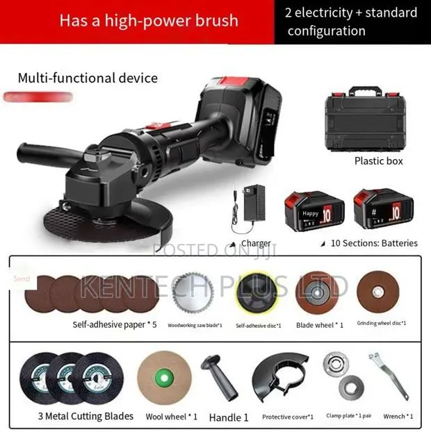 Crown Cordless Angle Grinder Set + 2pcs 48v Battery · Photo 1