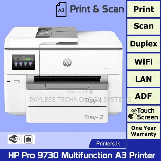 HP OfficeJet Pro 9730 A3 Colour Multifunction Print/Scan/Copy PRINTER · Photo 1