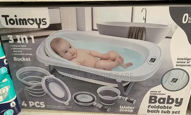 Foldable Baby Bath Tub Set · Photo 1