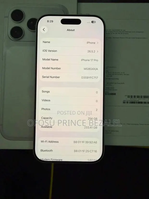 Apple iPhone 17 Pro 256 GB White · Photo 1