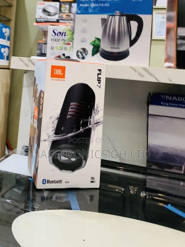 Secure New JBL Flip 6 Portable Wireless Speaker- Black · Photo 1