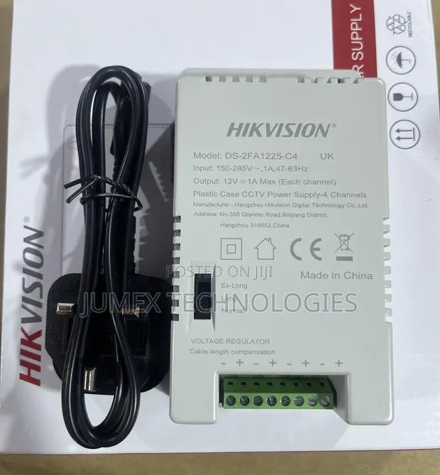 Hikvision 4ch Power Supply Ds-2fa1225-C4 CCTV Power Supply · Photo 1