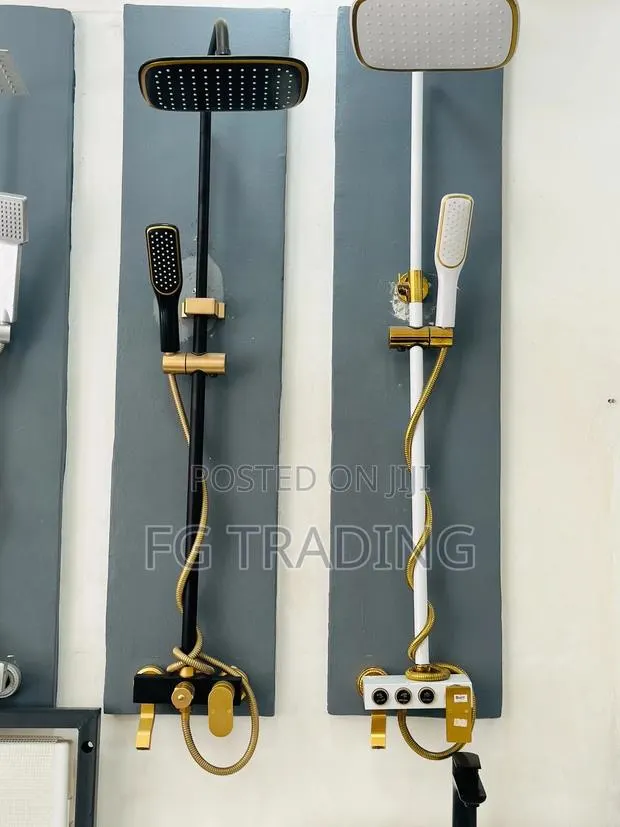 Black and Gold Shower - Bathroom Shower - Gold Shower Mixer · Photo 1