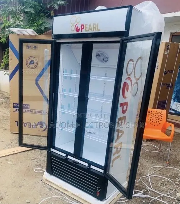 High Quality Pearl 2 Door Display Fridge PVC 622-2b,500l · Photo 1